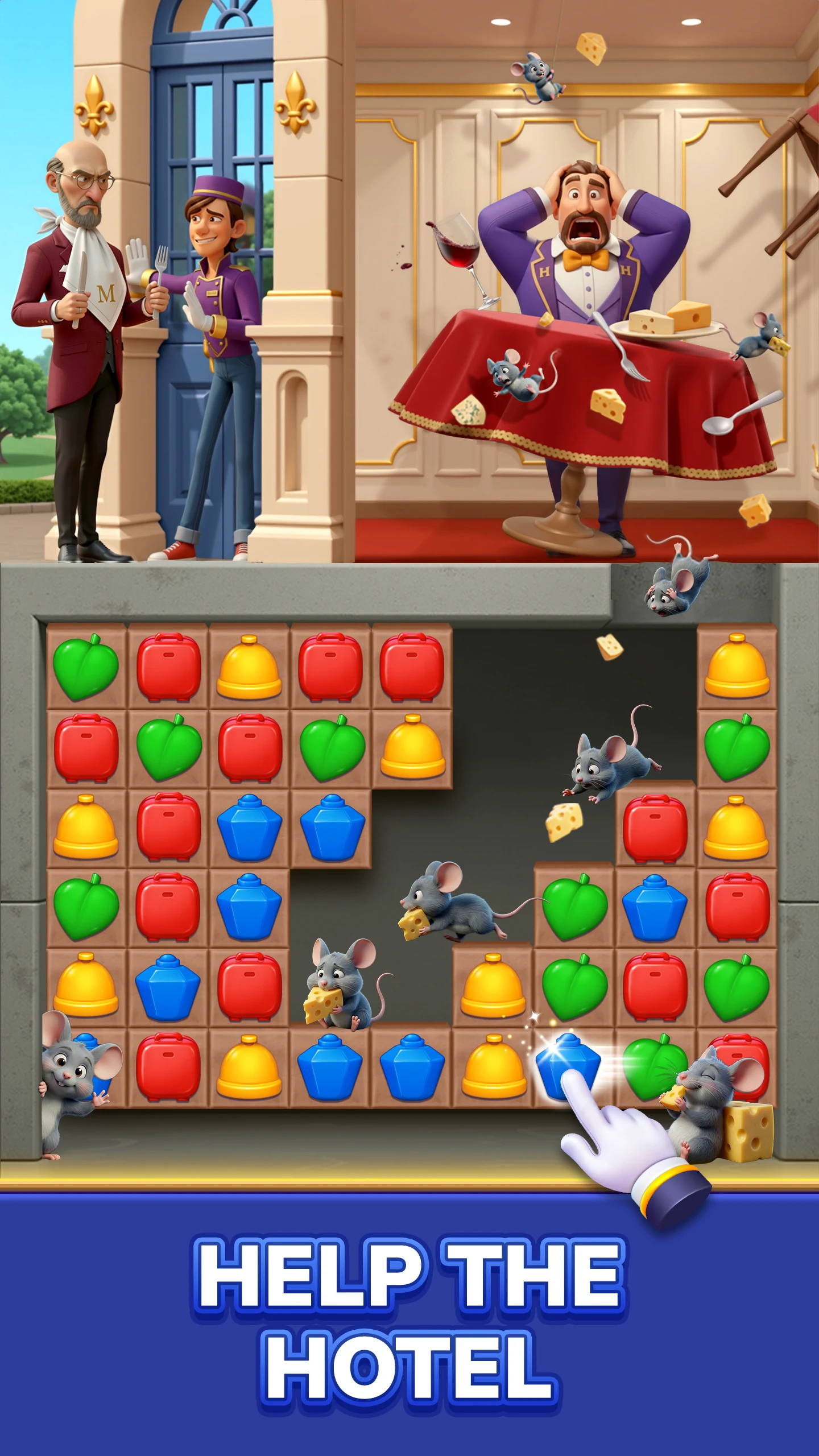 Royal Hotel Match: Puzzle Game screenshot