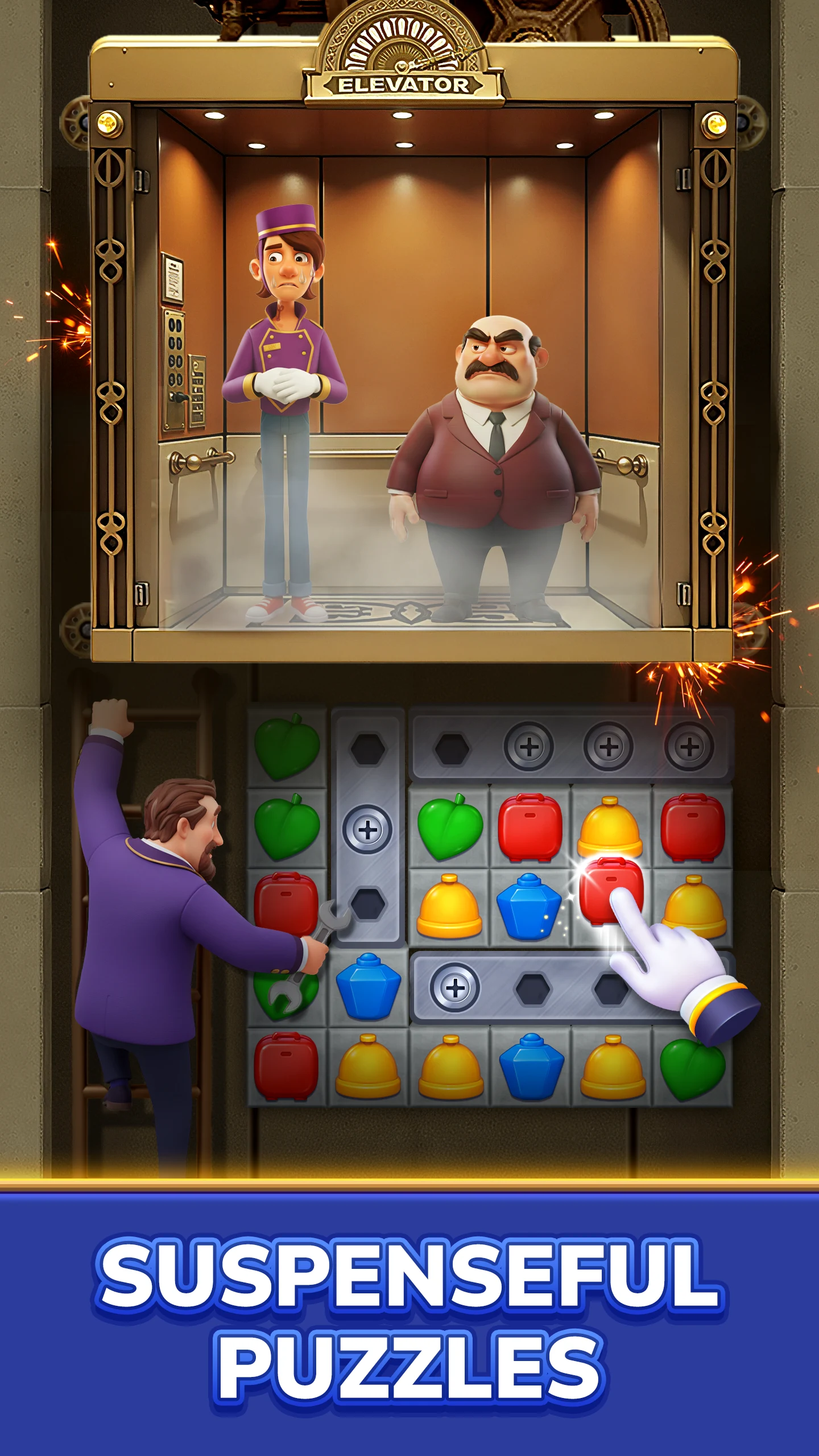 Royal Hotel Match: Puzzle Game screenshot